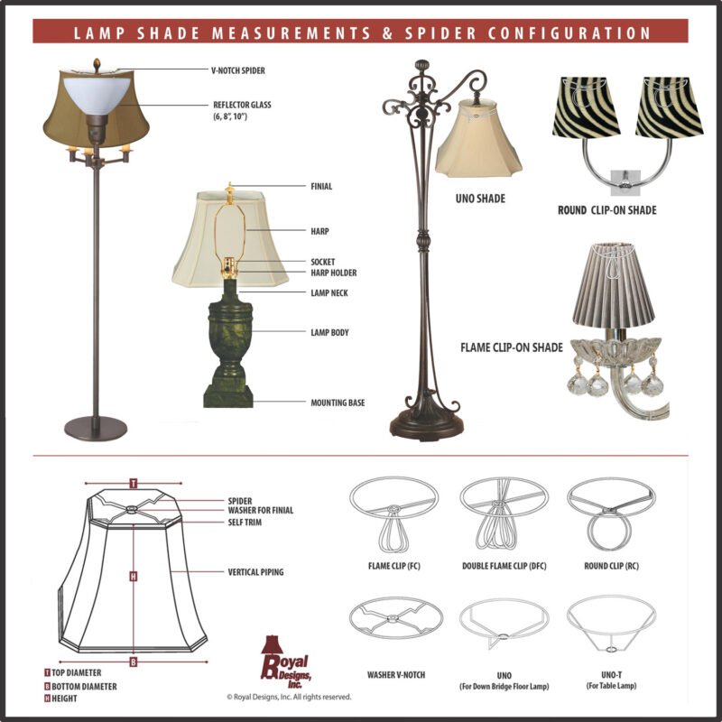 Royal Designs, Inc. Rectangle Cut Corners Designer Bell Lampshade - Image 6