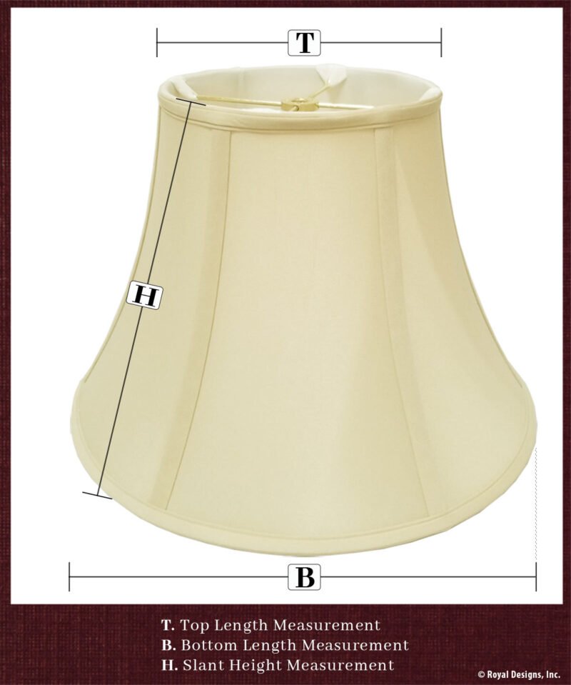 Royal Designs, Inc. Rectangle Cut Corners Designer Bell Lampshade - Image 7