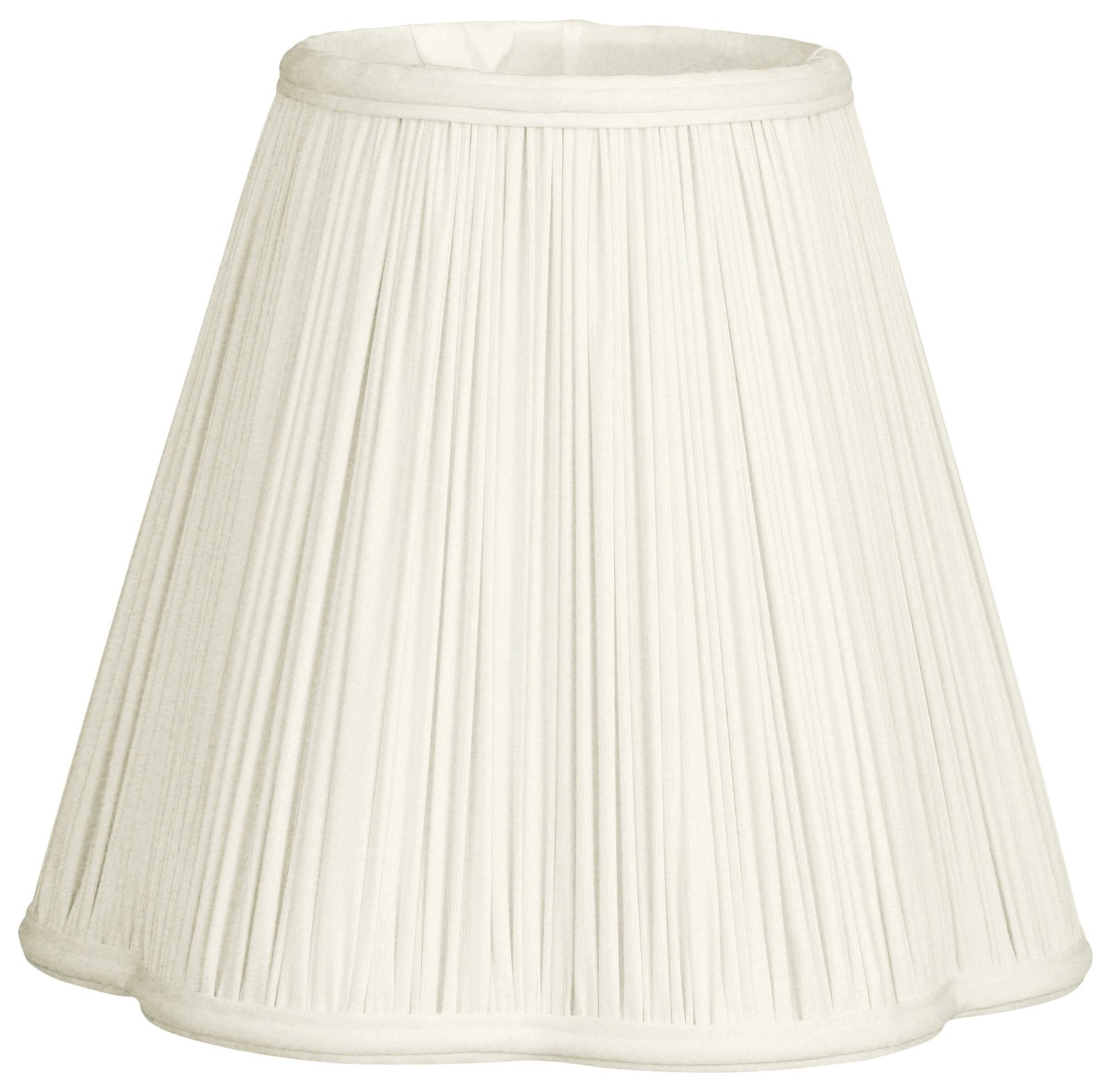 Bottom Scallop Gather Pleat Lamp Shade - Royal Designs, Inc.