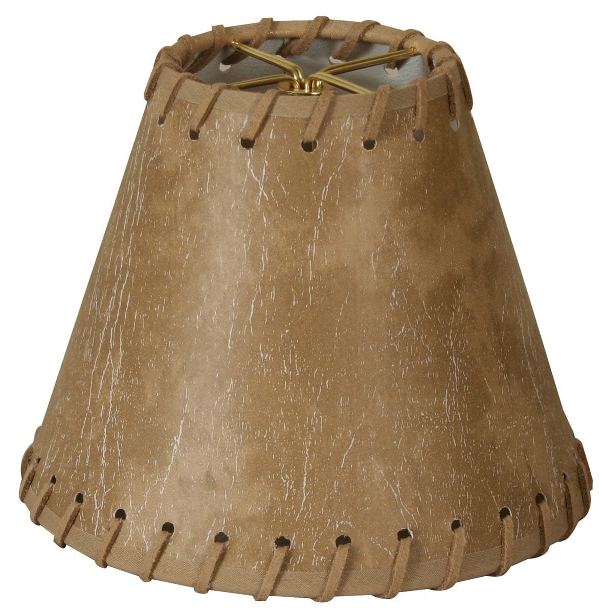 6" Faux Leather Chandelier Shade 