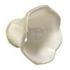 Clip on Scalloped Bell Chandelier Lamp Shade Flame Clip Fitter, CSO-1029-5BG, 3 x 5 x 4.5, Beige - Image 2