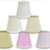 Empire Chandelier Lamp Shade with Decorative Trim Flame Clip Fitter 3 x 5 x 4.5