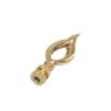 Royal Designs Modern Flame Design Lamp Finial, Polished Brass - Image 5