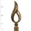 Royal Designs Modern Flame Design Lamp Finial, Polished Brass - Image 4