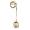 24 Inch Adjustable Ceiling Fan Pull Chain Extension with Wise Owl Ornament - Multiple Finishes