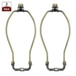 Royal Designs Heavy Duty Lamp Harp – 10 Zoll, Poliertes Messing | Robuste Lampenharfe Mit Endstück Für Lampenschirme