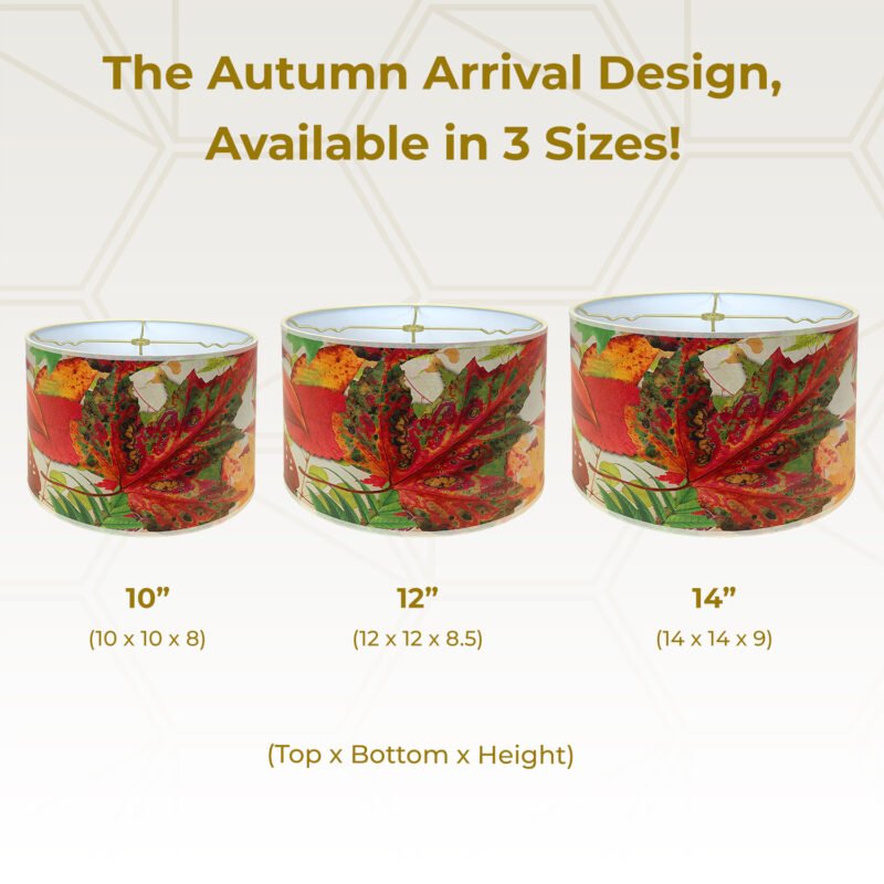 Royal Designs Inc. Custom Handmade Hardback Shade, Autumn Arrival Design - Image 7