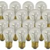 Royal Designs 16 Pack Long Life Appliance Utility Light Bulbs 15-Watt Clear A-15
