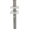 Set of 2 Buffet Lamps, Brushed Nickel Finish with Black Lampshade Square Crystal Accented Base - Image 4
