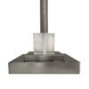 Set of 2 Buffet Lamps, Brushed Nickel Finish with Black Lampshade Square Crystal Accented Base - Image 5
