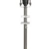 Set of 2 Buffet Lamps, Brushed Nickel Finish with Black Lampshade Square Crystal Accented Base - Image 6