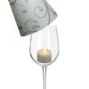 Royal Designs Flower Silhouette Vellum Paper Wine Glass Tea Light Lampshade - Party Centerpiece - Set of 20 - Image 5